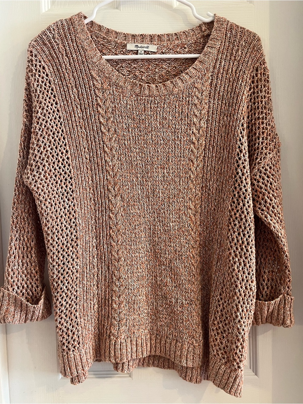 Madewell Sweater with Crochet Trim